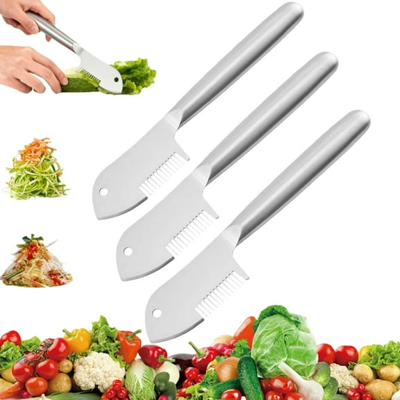 Stainless Steel Multi-purpose Julienne Peeler, Precision Julienne Blade, Quick & Easy Kitchen Shredder Tool, Multi-functional Vegetable Peeler for Fruit, Potatoes and Carrot, Kitchen Accessories