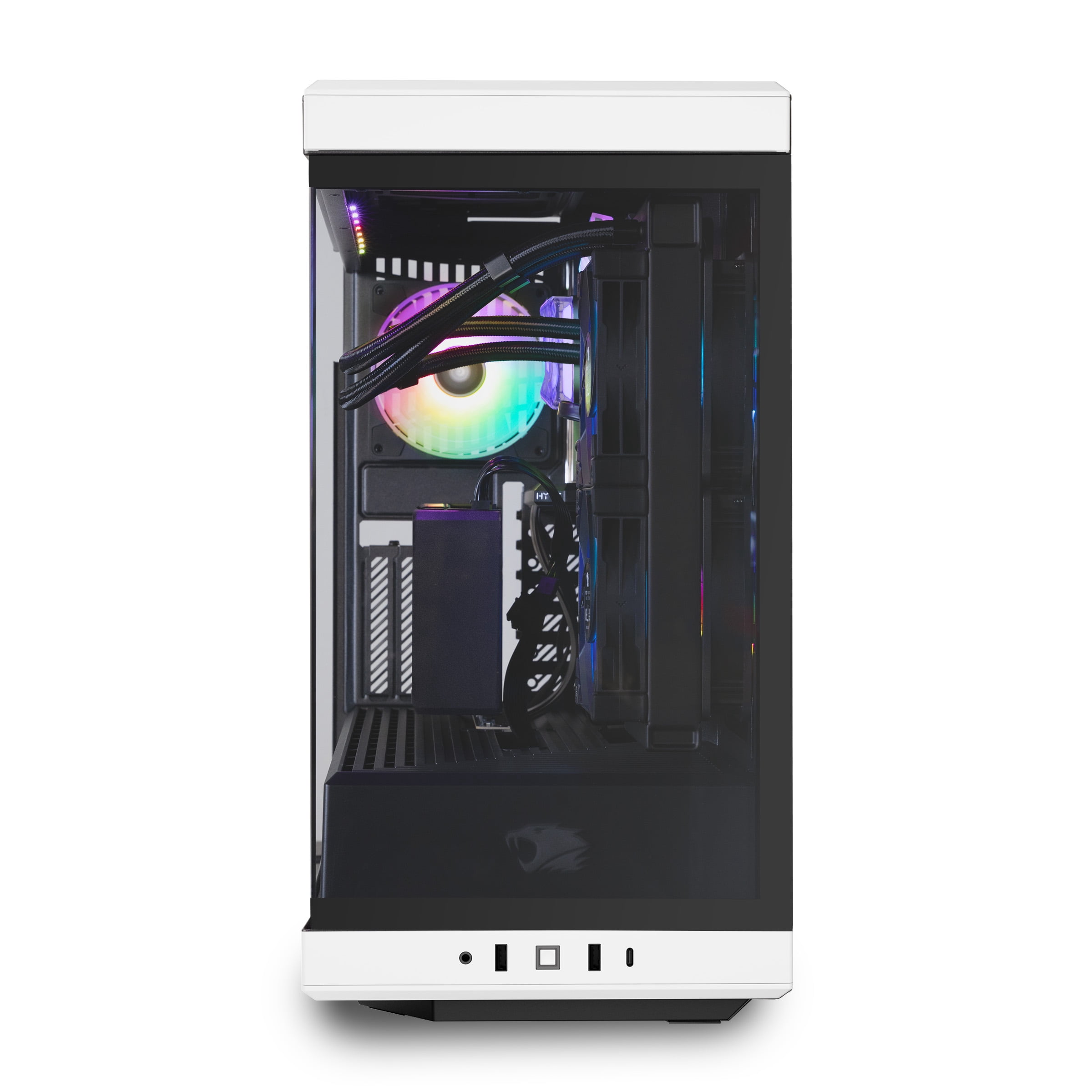 iBUYPOWER Y40 PRO White Gaming PC Desktop Computer Intel Core i9 14900F CPU, NVIDIA GeForce RTX 5080 16GB GPU, 32GB DDR5 RGB RAM, 2TB NVMe SSD, Windows 11 Home, Keyboard, Mouse - Black Y40WI9N5801