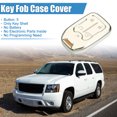 thumbnail image 2 of Funda protectora de TPU para llave inteligente de 360 grados, compatible con GMC Sierra, con 5 botones, tono blanco y plateado, 2 of 7