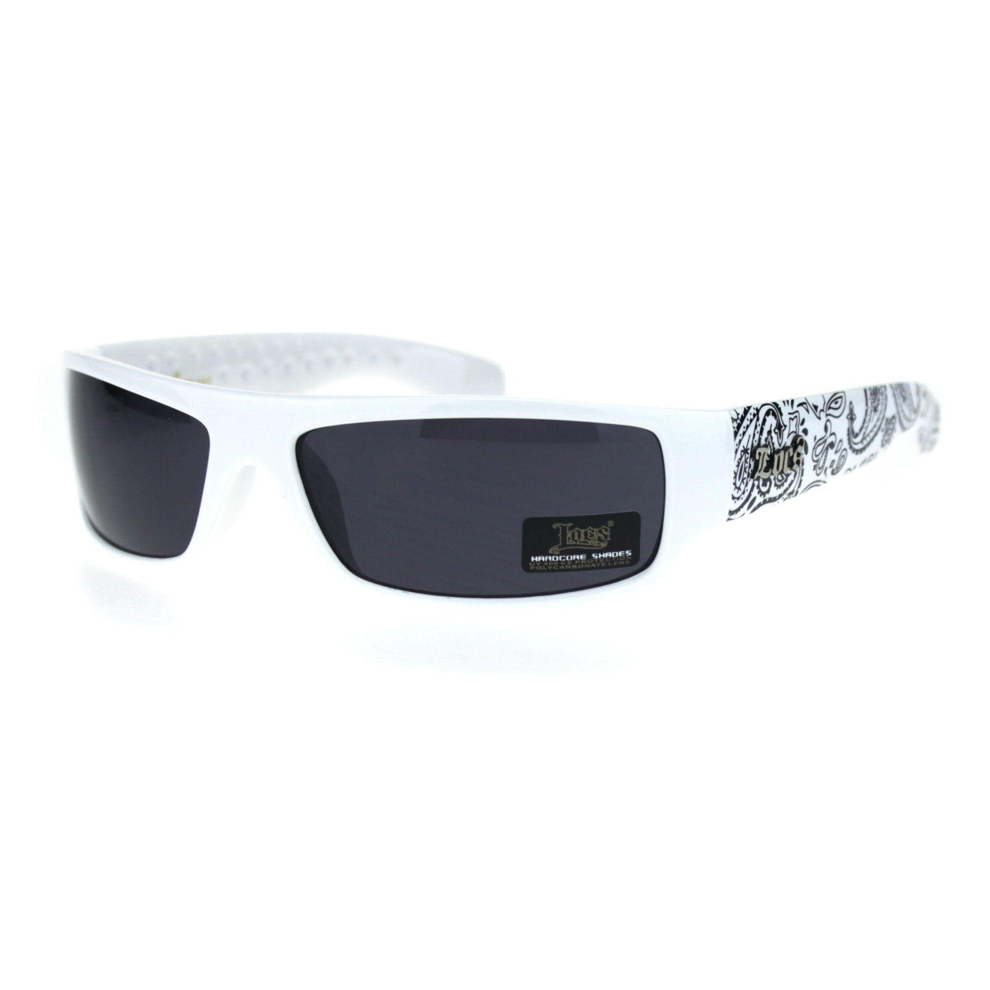 Sunglasses LOCS Hard Core Shades Very Cool Men's Blue Nice Bandana Design lc9003 