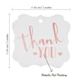 thumbnail image 7 of Inkdotpot Hang Tags Thank You Bridal Shower-Baby Shower-Retirement-Wedding-Birthday Favor Bracket Shape Gift Tags Real Rose Gold Foil Bonbonniere Tag Pack Of 100, 7 of 7