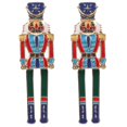 thumbnail image 1 of 1 Pair Nutcracker Ear Studs Statement Earrings Cute Ear Jewelry Decorations for Women Teen Girls, 1 of 2