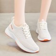 thumbnail image 5 of IEMIEMIEM Womens Sneakers Lightweight 2026 Tennis Walking Shoes Sports Running Shoes for Woman Mesh Breathable Gym Fashion Sneakers Athletic Comfortable Casual Shoes Beige 6.5 Wide, 5 of 6