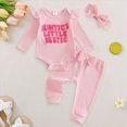 thumbnail image 2 of CAUYDY 3M 6M 9M 1T 2T Infant Girl Bodysuit Set Baby Girls Long Sleeved Romper Preemie Fall Winter Clothes Toddler Suits Sizes 3-6 Months,Red, 2 of 7