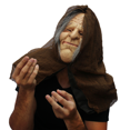 thumbnail image 2 of Máscara Anciana Bruja Espeluznante Disfraz Halloween, 2 of 3