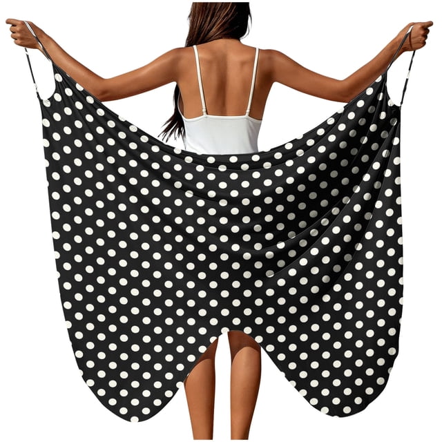 Sortie de Plage pour Femmes avec Taille Ajustable et Design Drapé Transparent, Chiffon Léger pour Vacances en Villégiature