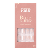 KISS Bare but Better Nude Fake Nails, Nudies, 28 Count