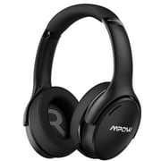 Mpow H19 IPO Active Noise Cancelling Headphones, Wireless Bluetooth 5.0 Noise Headphones Stereo Earphones Headsets Mic Foldable, Black