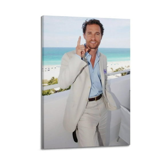 Matthew McConaughey Poster Posters Aesthetic Canvas Posters Room Bedroom Decorative Decor Wall Art Office Home Decor