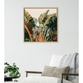 thumbnail image 6 of Kate and Laurel Sylvie Hue 2 Framed Canvas Wall Art by Alicia Bock, 22x22 Natural, Coastal Beach Palm Tree Art for Wall, 6 of 6