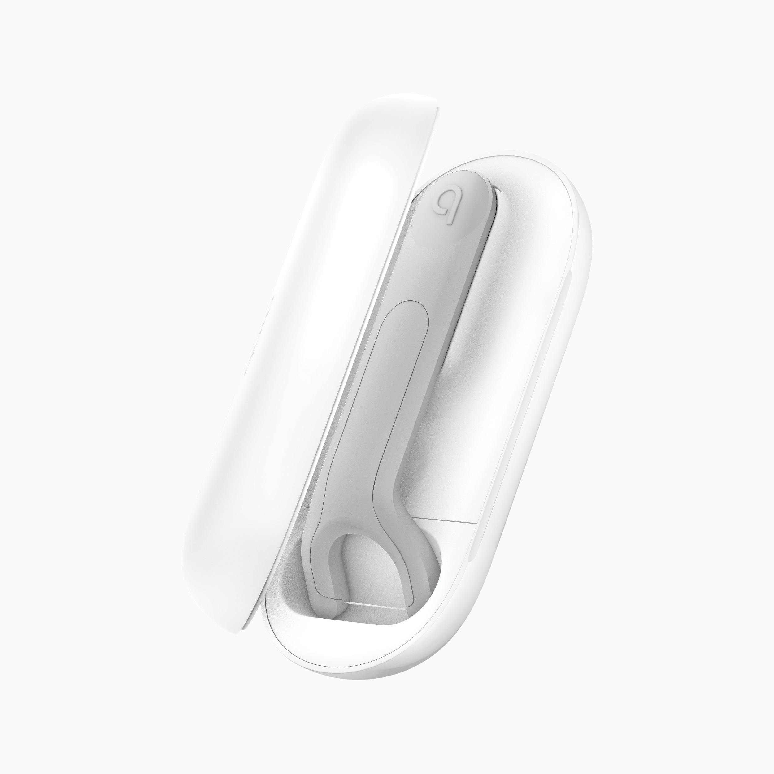quip Refillable Floss Pick, Reusable Pick + Preloaded Dispenser, White