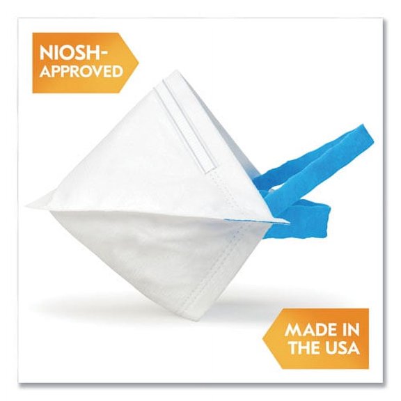 Kimberly Clark Adjustable N95 Respirator, White, 40 Pack