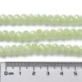 thumbnail image 5 of U8MO 20Strand Faceted Rondelle Imitation Jade Glass Bead Strands Jewelry Making 8x6mm-Pale Green, 5 of 5