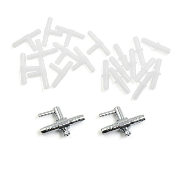 REGALWOVEN Air Control Valve Tube Connector Aquarium Fish Tank Pump Accessory Set 22 in 1