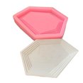 thumbnail image 3 of Techinal Irregular Silicone Resin Tray Molds Geode Agate Platter Molds Hexagon Coaster Resin Molds Tray Plate Resin Mold Tools, 3 of 12