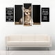 thumbnail image 2 of Cuadro Decorativo Chihuahua Frase Amor Juego De 5 Piezas 150x80cm Ideal Para Sala Oficina Recámara Moderna, 2 of 5