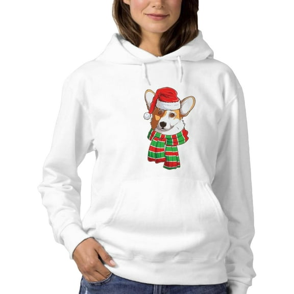 Christmas Dog Hoodie Women -SPIdeals Designs, Female 5X-Large