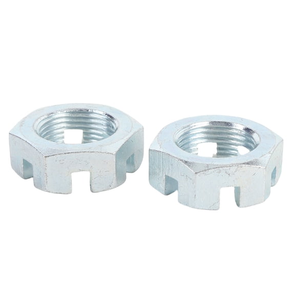 2 Sets Trailer Nut Kit with 1in Shaft Spindle Nuts 1in Washer 2.2in Long Cotter Pins Galvanized for 1in Shaft Spindle