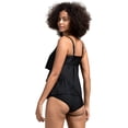 thumbnail image 4 of Trajes de baño para mujer, traje de baño de 2 piezas con volantes, parte inferior de bikini de cintura alta, trajes de baño de talla grande con control de barriga Adepaton WRHS-107-2, 4 of 7