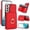 Red, variant on ELEHOLD Case for Samsung Galaxy S22 Plus,Business PU Leather Stand Case with Card Holder & Ring Holder,Black