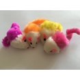 thumbnail image 4 of Juguetes para gatos con ratones de piel, bolsa mixta de 10 ratones de juego con sonidos de traqueteo, paquete variado de 4 colores de juguete con hierba gatera, 4 of 4