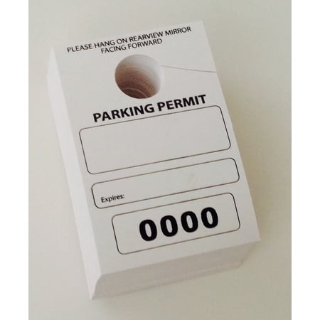 LINTON MAILING SUPLIES Parking Permit Hang Tags Numbered 0001-0999 (2)