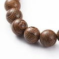 thumbnail image 2 of Unisex Wood Beads Stretch Bracelets Round Inner Diameter: 2-1/8 inch(5.5cm) DIY, 2 of 3