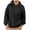 03-Black, variant on Ecqkame Men's Casual Hoodies Streetwear Fashion Hooded Sweatshirts Lightweight Long Sleeved Pullover Sweatshirt Red M