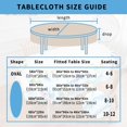thumbnail image 5 of Fall Tablecloth Thanksgiving Tablecloth Pumpkin Tablecloth Thanksgiving Table Cloth For Decorations Seasonal Party And Family Holiday Gatherings Waterproof Tablecloth Oval Table Clothes (54X72inch), 5 of 6