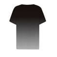 thumbnail image 3 of T-Shirts Femmes Plus Mode Vacances Été 2024 Col en V Manches Courtes Chemise Décontractée Tunique Ample Confortable - Hontri, 3 of 3