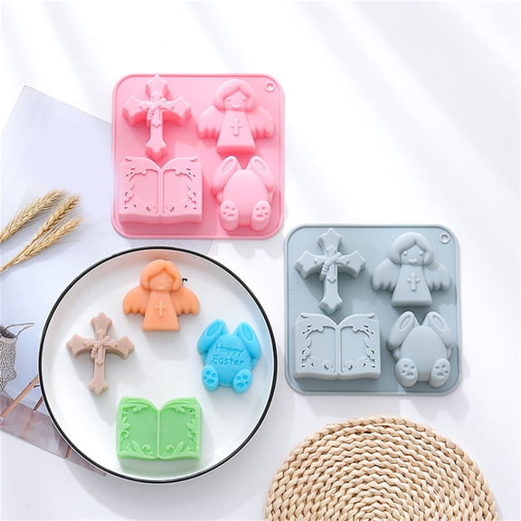 Easter party Decorations Easter Angel Bible Baking Molds For Mini Cakes Soaps Chocolates Cookies Jellies And Candles