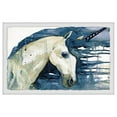 thumbnail image 2 of Marmont Hill Blue Unicorn Framed Painting Print, 2 of 3