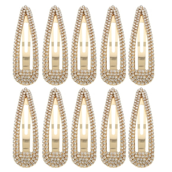 10pcs Snap Cañas para el cabello de régimen de renovado Barrette para mujeres