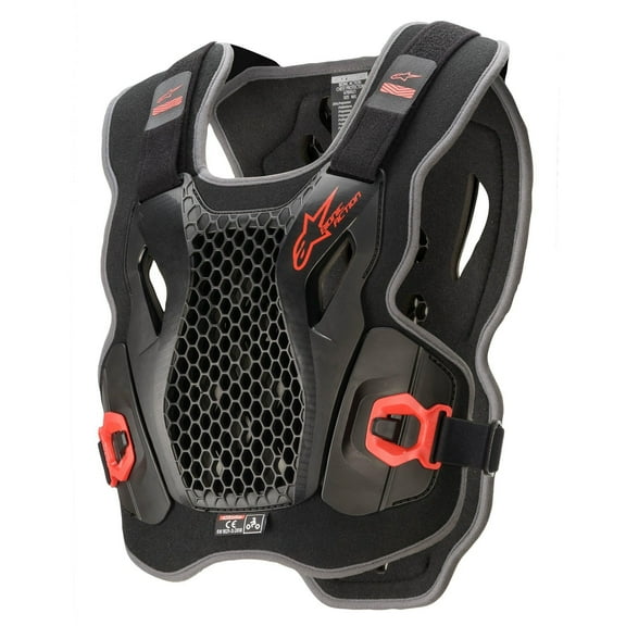 Alpinestars Unisex-Adult Bionic Action Chest Protector-Black/Red (Medium)/XL (Multi, One Size)