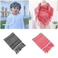thumbnail image 2 of MOMOJIA Reversible Plaids Shemagh HeadScarf Stylish Fringe Comfortable Shawl For Children, 2 of 13