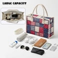 thumbnail image 4 of ZUXONGSY Striped Print PVC Tote Bag for Women, Transparent Large Shoulder Bag with Top Handle, Waterproof Handbag with Zipper for Work Travel, Weekend Trips Essential, 4 of 7