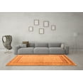 thumbnail image 3 of Ahgly Company Indoor Rectangle Abstract Orange Modern Area Rugs, 7' x 9', 3 of 4