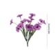 thumbnail image 3 of Flor artificial Verde Flor falsa Violeta para el jardín de bricolaje (Púrpura), 3 of 3