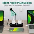 thumbnail image 5 of 6-in-1 Flat Plug Power Strip 3 Spacious AC Outlets with 3USB Ports Power Strip Surge Protector with USB Ports Extension Cord with Multiple Outlets USB Wall Plug for Smartwatchs, Smartphones, Tablets, 5 of 11