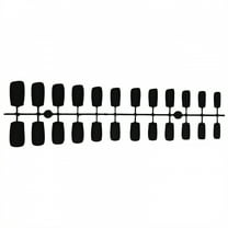 RAGUPEL 24Pcs Glue on Nails for Women,Black Press on Nails Short,Matte Finish Stick on Nails,Cute Press on Nails for Daily Life,Style1