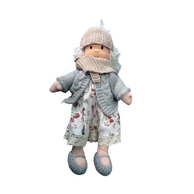 Bewildely Muñeca de algodón para niñas y niños, linda con ropa hecha a mano, vestido DIY, muñecas de juguete, adornos, juguetes, regalos, suministro Juguetes de construcción tipo 4 Bewildely FN011511-04