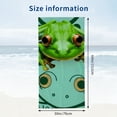 thumbnail image 3 of PHYHOO Cartoon Animal Frog Microfiber Sand Free , Pool Towels for Adults Travel Towel for 30x60in, 3 of 8