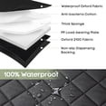 thumbnail image 5 of SMATTO Back Seat Extender for Dogs, Heavy Duty 400lbs Dog Car Seat Cover, Waterproof Pet Hammock for Back Seat with Mesh Window & Hard Bottom, Fits SUV Car, 5 of 10
