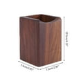thumbnail image 2 of Natural Wooden Pen Pencil Holder Multiple-use Desk Organizer Storage Box Desktop, 2 of 10