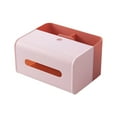 thumbnail image 2 of JingChun Multifunctional Tissue Box Organizer Caddy - Tissue Dispenser with Holder for Tablet, Cell Phone & Keys - Modern Napkin Storage Organizer for Bathroom, Kitchen, or Bedroom, 2 of 4