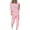 Pink, variant on successthop 2 Piece Lounge Set for Women Plus Size Loose Long Sleeve Crewneck Top and Joggers Star Stylish Streetwear