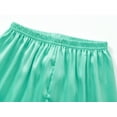 thumbnail image 5 of Beezizac Little & Big Girls Pajama Set Size 10 - Turquoise Satin Silky Cute Fall Winter Long Outfit, 5 of 7