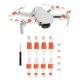 thumbnail image 5 of 2x8pcs Drone Hélices Repuesto Drone Reemplazo Hélices Naranja, 5 of 10