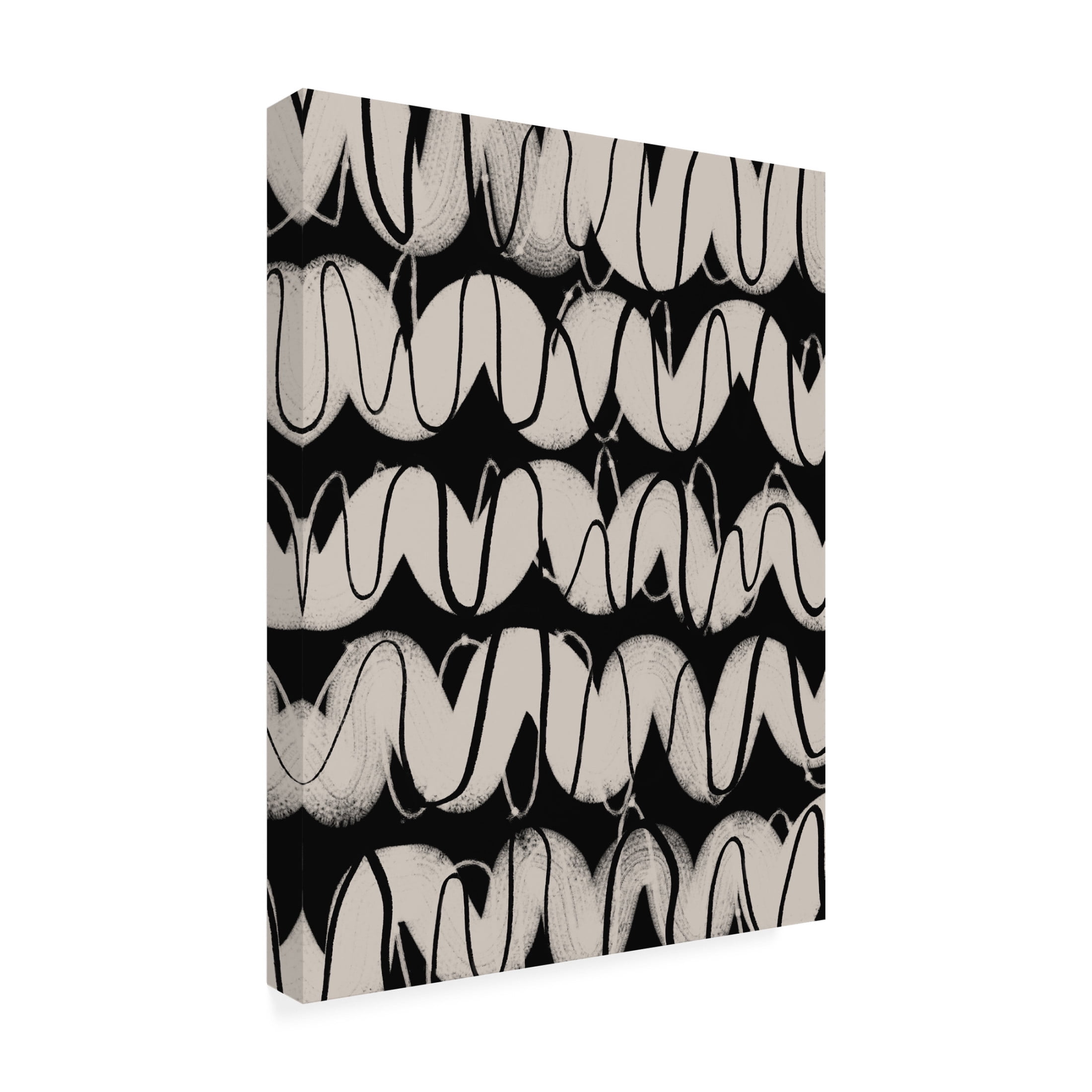 Canvas Wall Art - Treechild 'Radio Waves Pattern' Wall Art for Living Room, Bedroom, or Office D?cor by Trademark Fine Art - 18 x 24 Inches