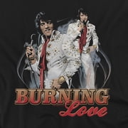 Elvis Presley T-Shirt Burning Love Unisex Graphic Tee For Men & Women Black